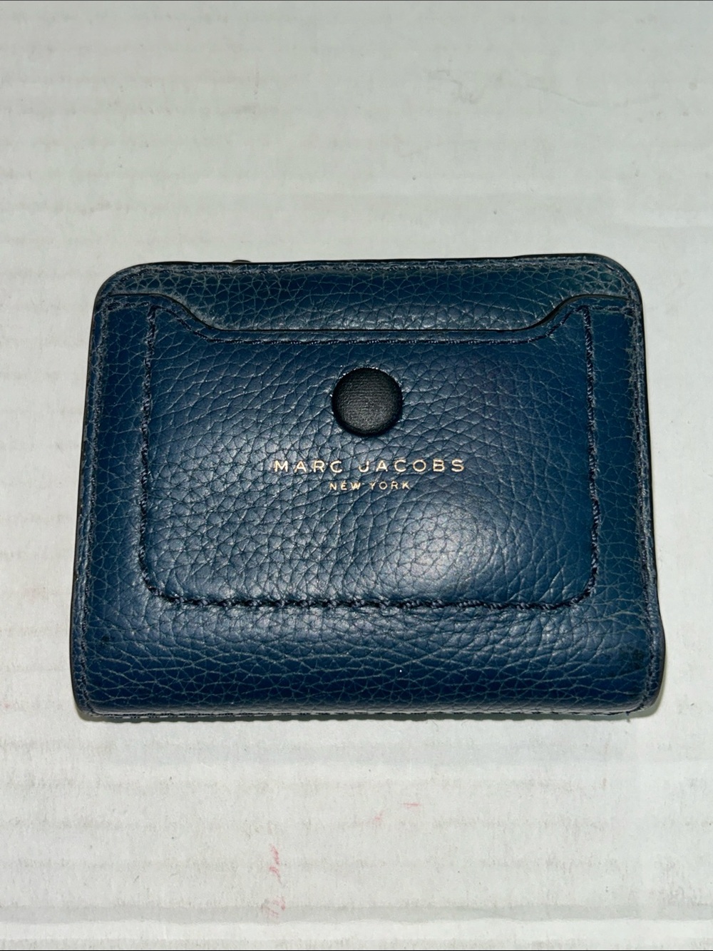 Marc Jacobs Empire City Mini Leather Wallet Navy blue